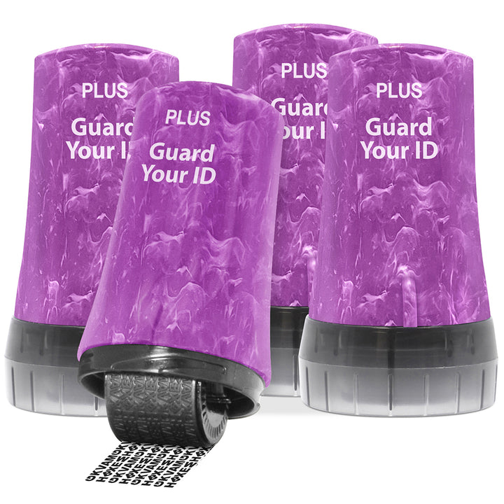 Guard Your ID Advanced 2.0 Roller Security Kit (4-Pack) - Marble Purple